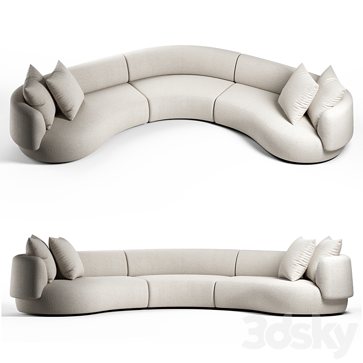 Collection Particulière FAO panoramic sofa Sofa 3D model