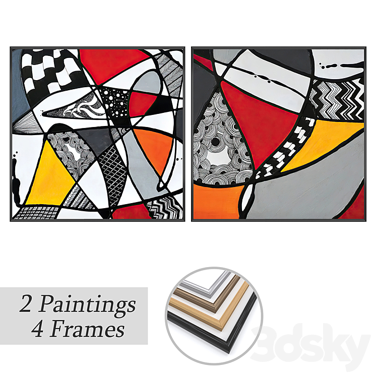 paintings Frame 3D model