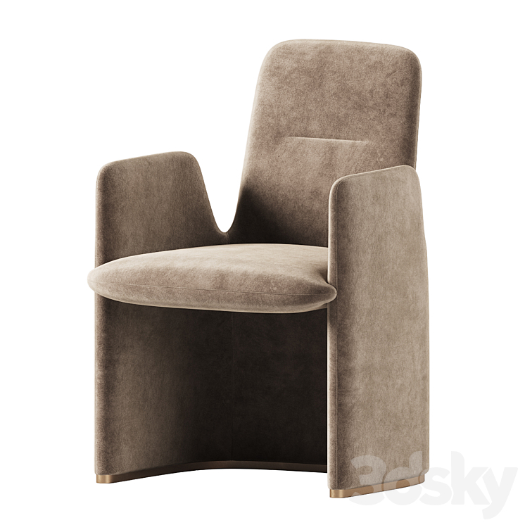 Guest Armchair Poliform 3D Model Free