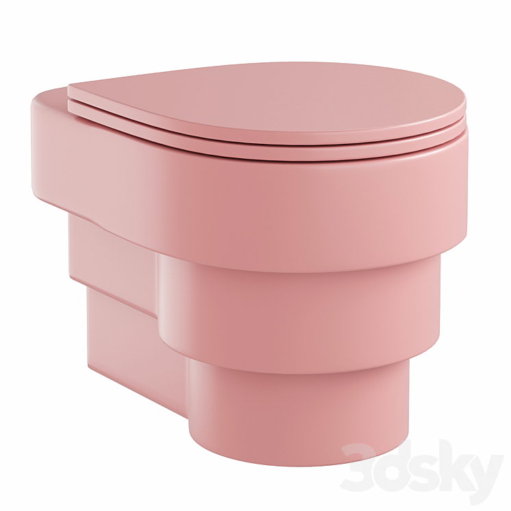 wallhung ceramic toilet Toilet and Bidet 3D model