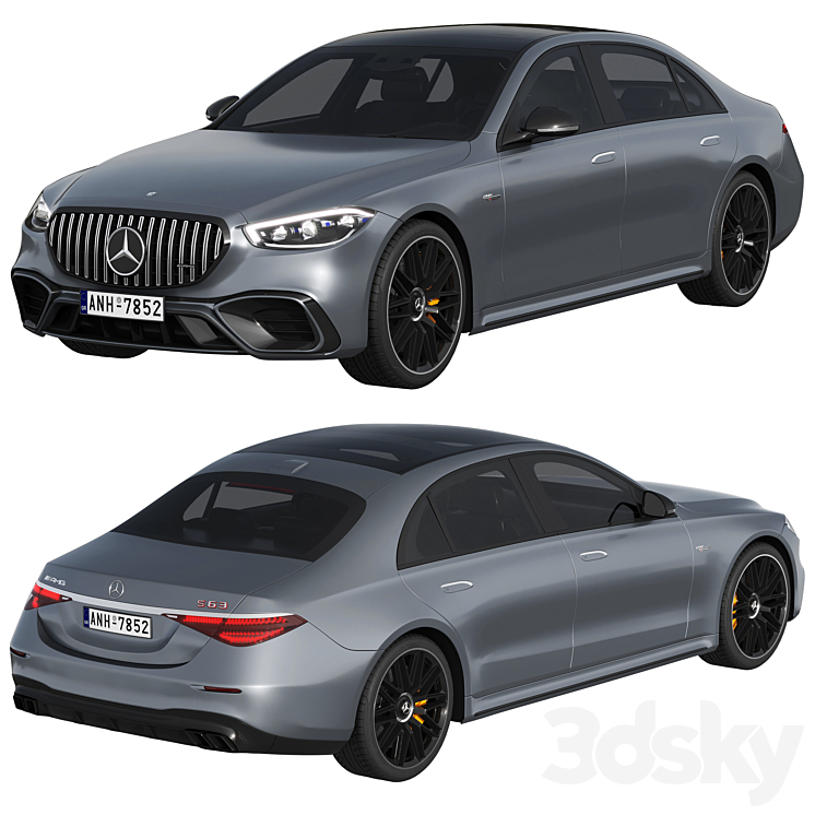 Mercedes-Benz S63 AMG E Performance 2023 3D Model Free