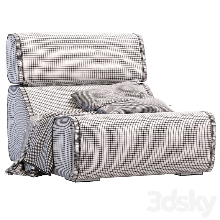 Armchair Ria By Blanche 3D Model Free