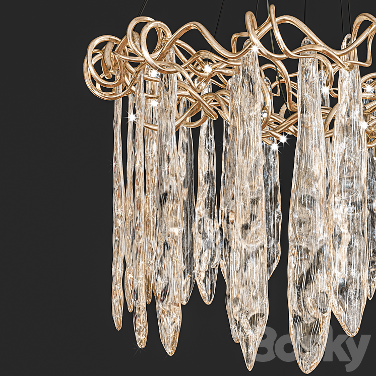 pendant light serip 3D Model Free