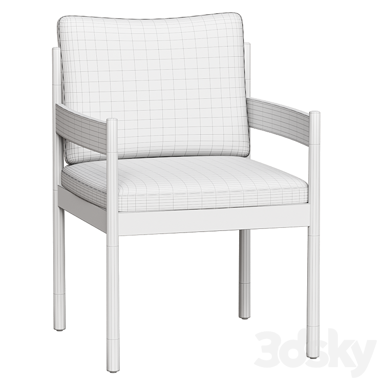 Chair Halsey 3DS Max - thumbnail 2