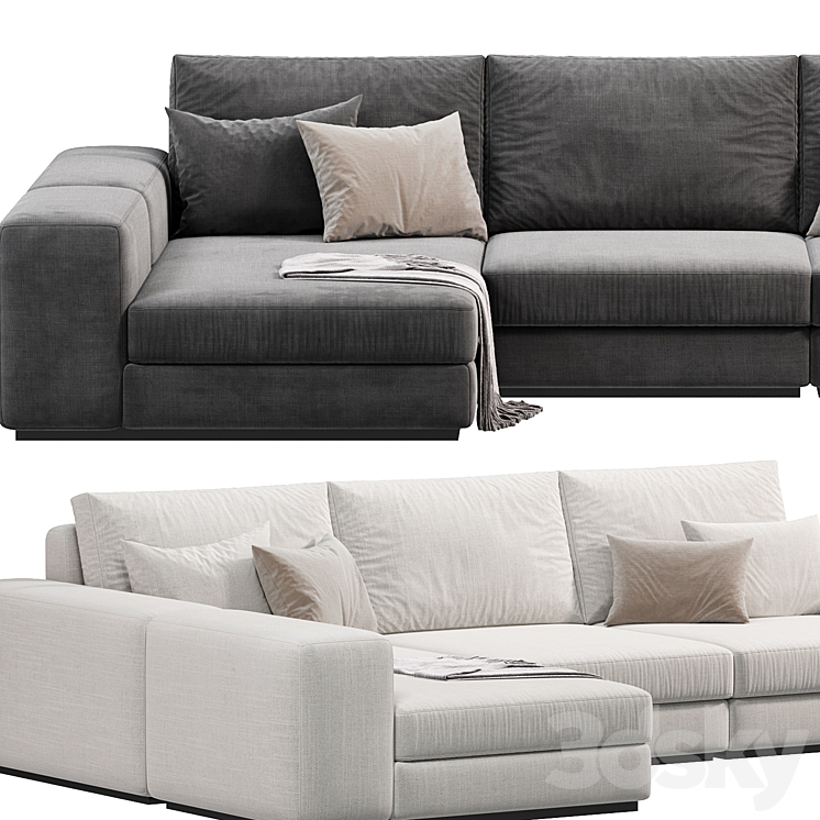 Sofa Vista Grande Lounge by eichholtz Sofa 3D model