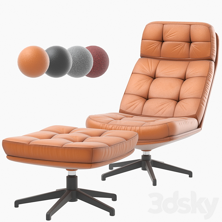 IKEA HAVBERG armchair and ottoman Free Download