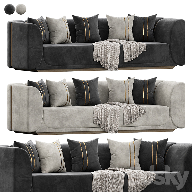 Laura Sofa by Private Label 3D Model