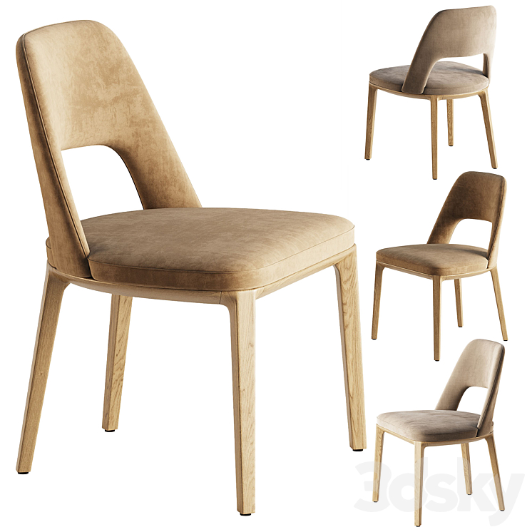 SOPHIE LITE Chair By Poliform 3DS Max Model - thumbnail 1