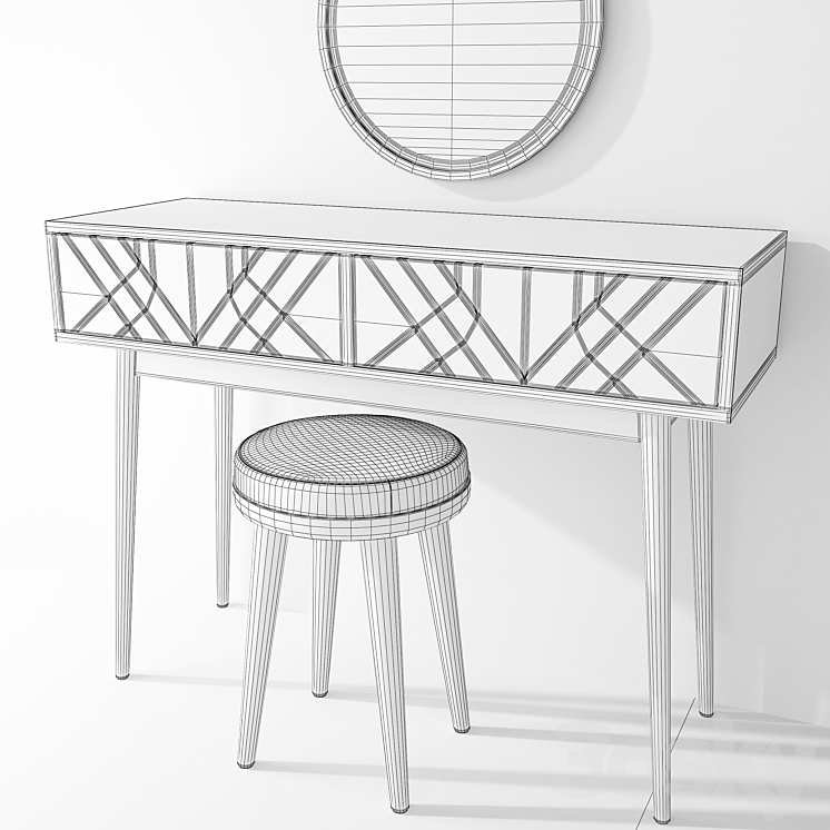 Dressing table, console Vanity Zara Mocka Dressing table 3D model