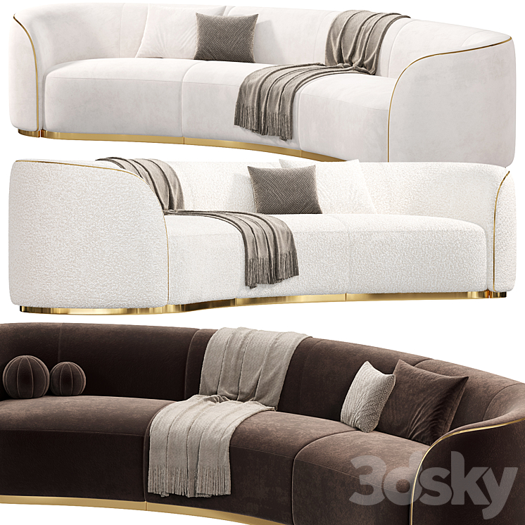 PIERRE SECTIONAL Sofa by cassoni sofas 3DS Max Model - thumbnail 2