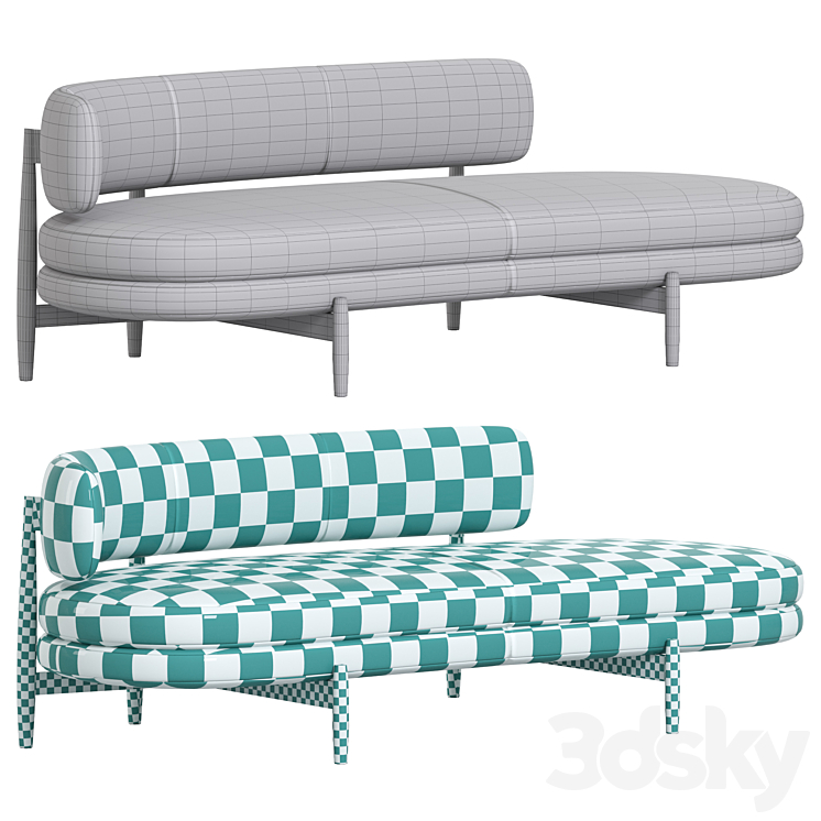 Sofa Lars \/ Minotti 3D Model Free