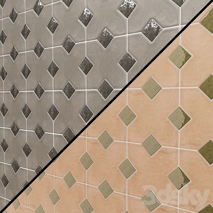 KASBAH Equipe Ceramicas tiles 3D Model