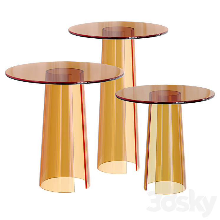 Side table Acrylic 3DS Max - thumbnail 1