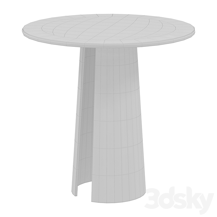 Side table Acrylic 3DS Max - thumbnail 2