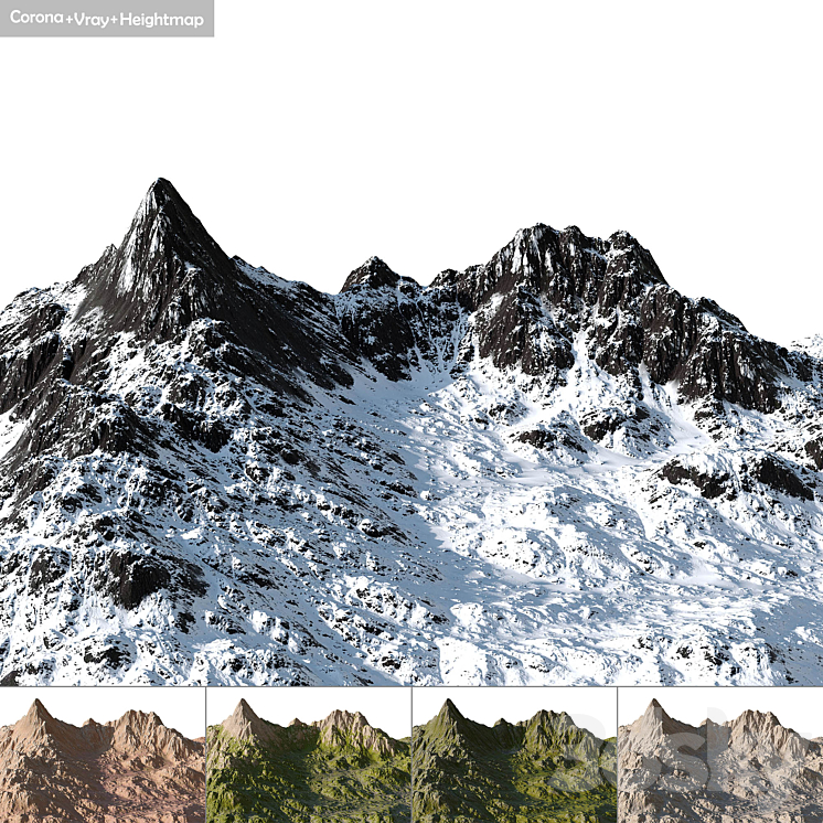 mountain vol 2 3D Model