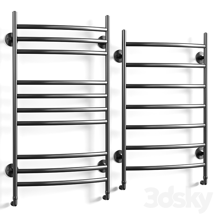 Water heated towel rail Domoterm Calypso Towel rail 3D model