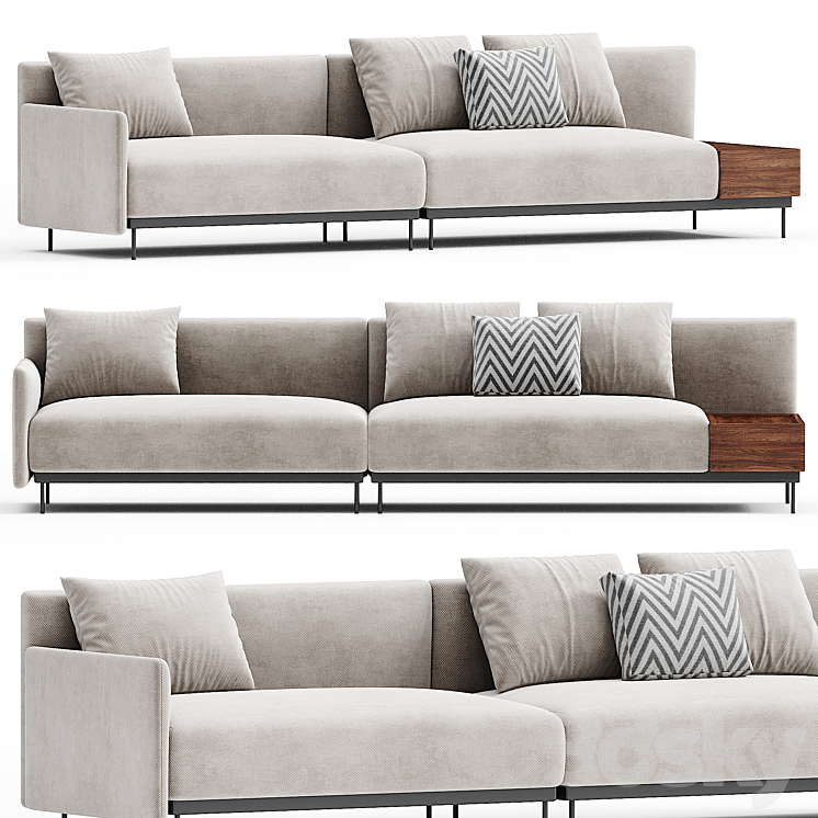 HC28 Cosmo Quadra Modular Sofa - Sofa - 3D model