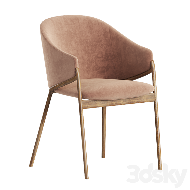 Dining chair Angel Cerda 3DS Max - thumbnail 1