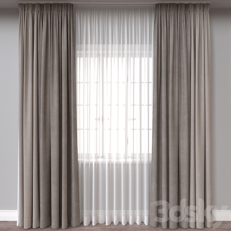 Curtain A547 3D Model