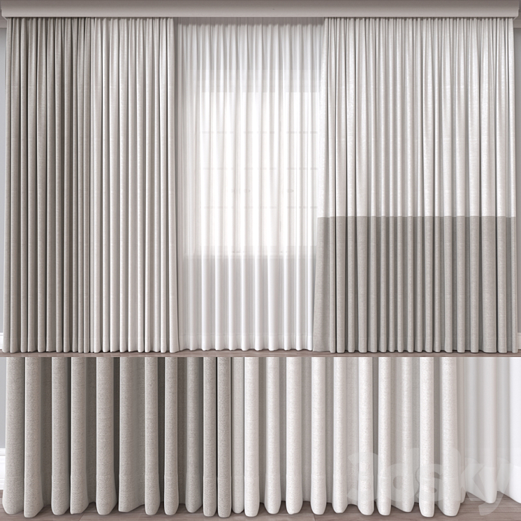Curtain A557 3D Model