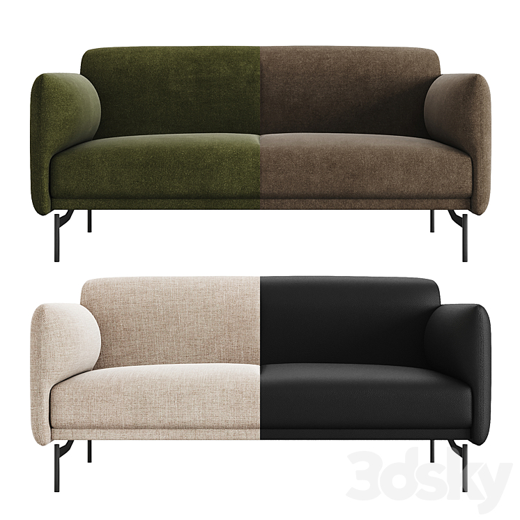 Berne 2 Seater Sofa by BoConcept 3D Model