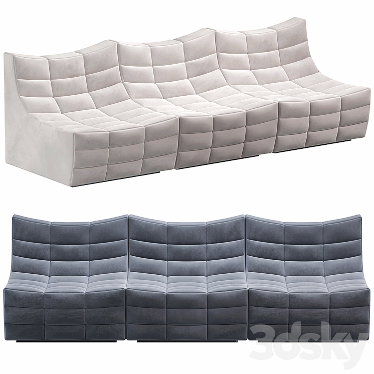Tanner Open End Sofa by roveconcepts 3DS Max Model - thumbnail 1