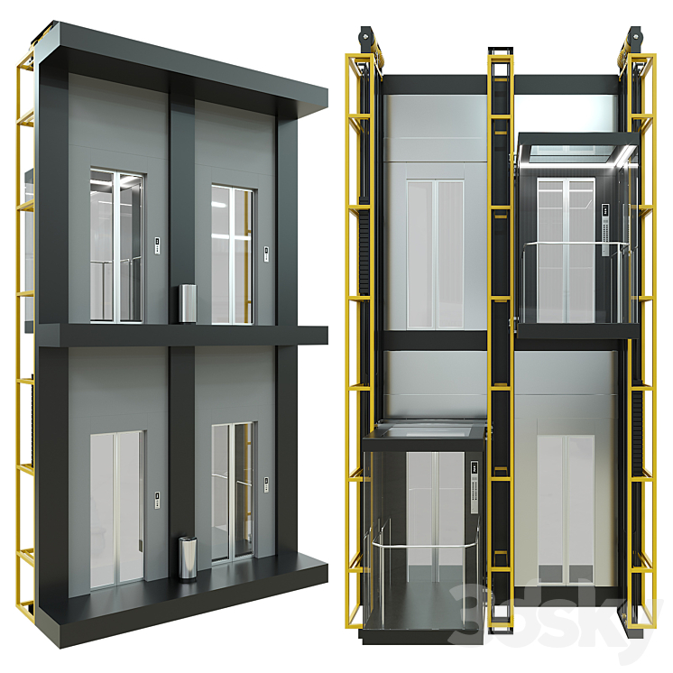 Panoramic lift 3D Model Free
