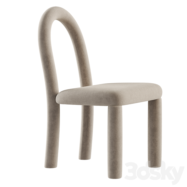 Temi Dining Chair by Sun 3DS Max Model - thumbnail 2