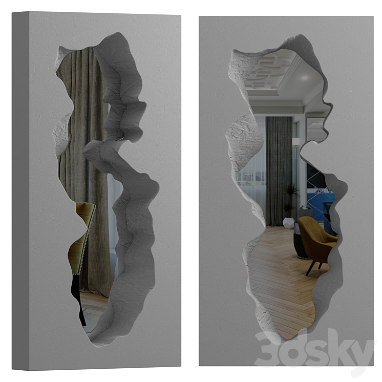 Broken mirror 3D Model
