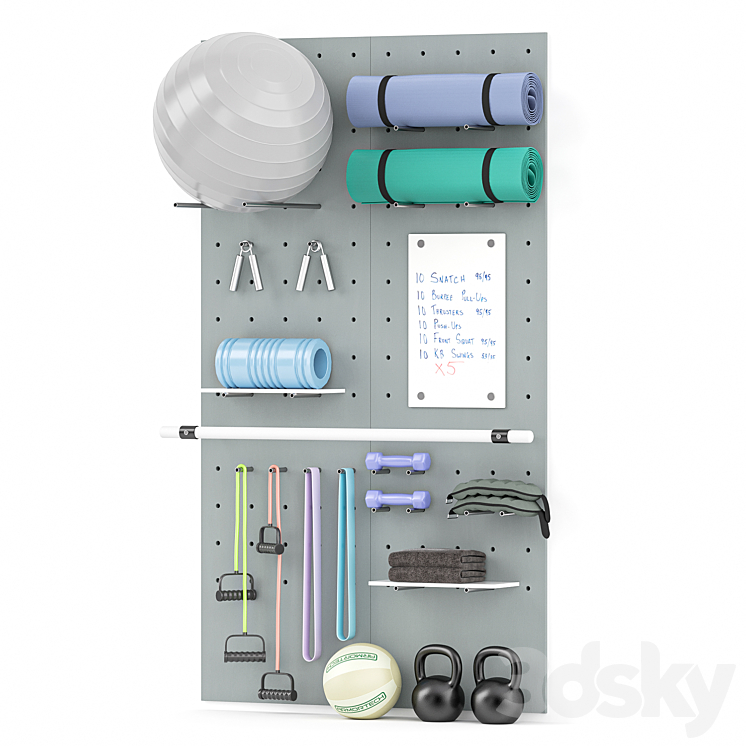 home sport equipment 3D Model Free