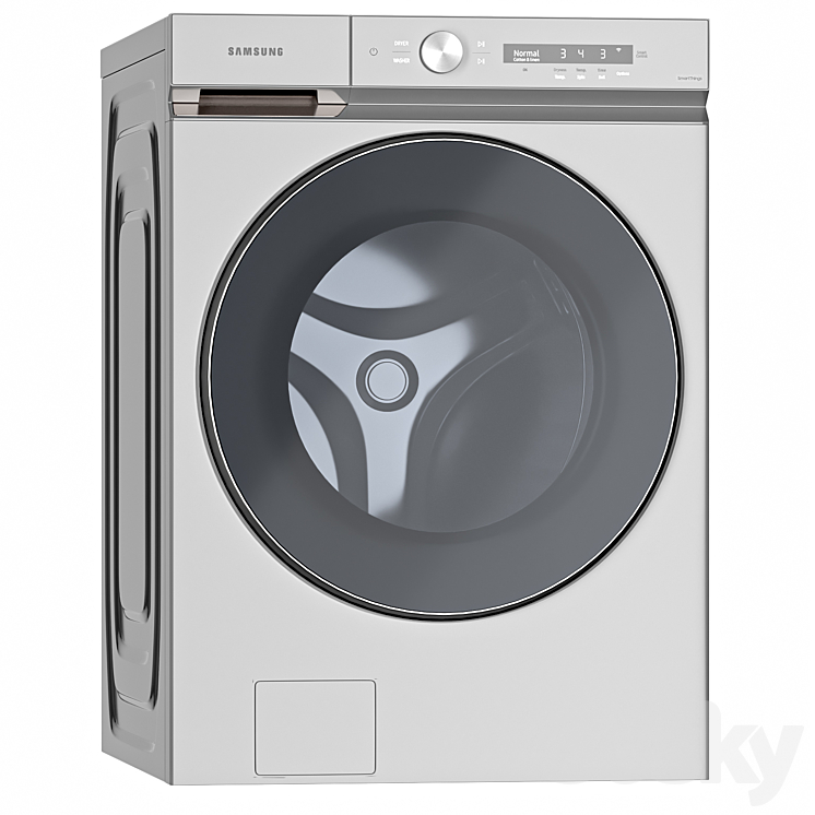 Samsung Washing Machines and Dryer- WF53BB8700ATUS - DVE53BB8700TA3 3D Model