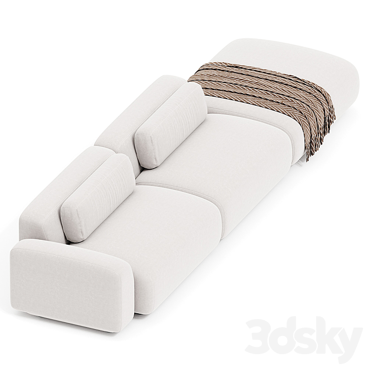 Boden Open End Sofa 3D Model Free