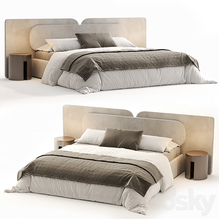 Rove Concept Angelo bed 3DS Max Model - thumbnail 1