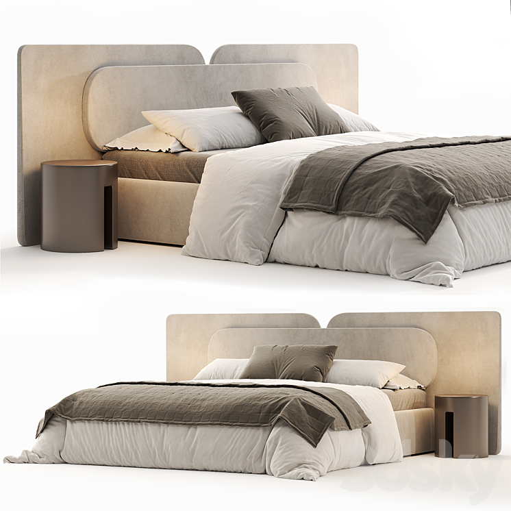 Rove Concept Angelo bed 3DS Max Model - thumbnail 2