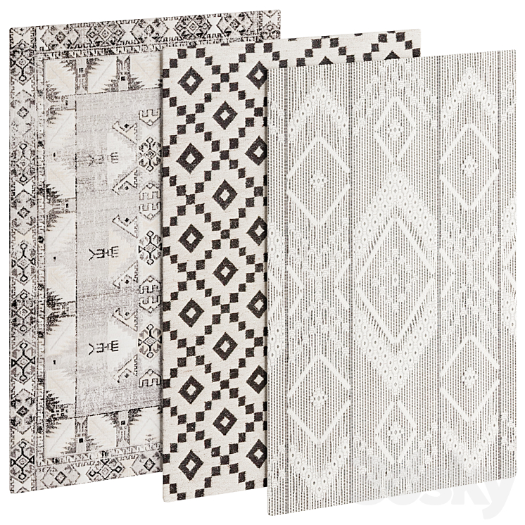 Carpet set 078 3D Model