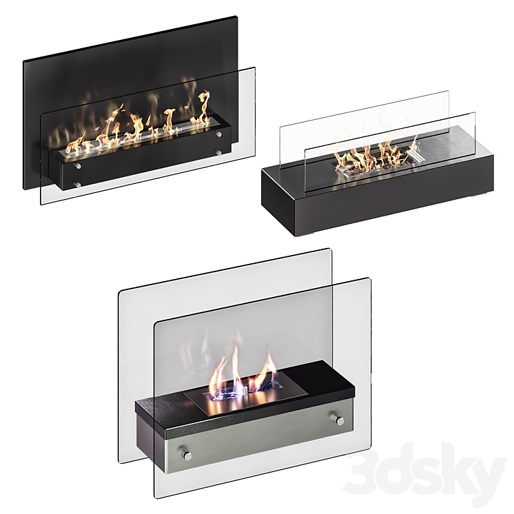 Bio fireplaces 3D Model