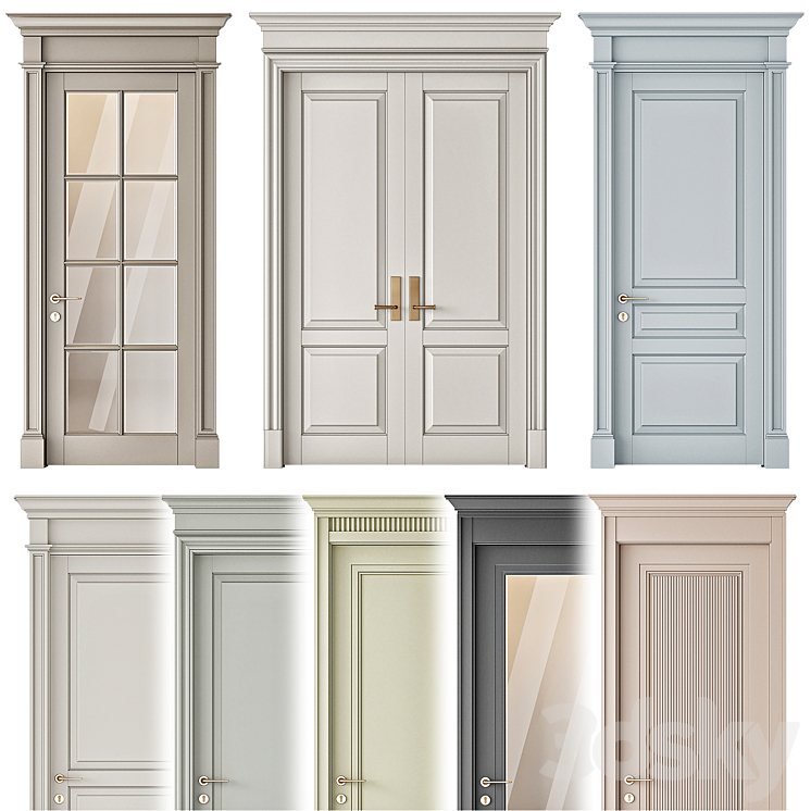 Interior Doors 016 3D Model