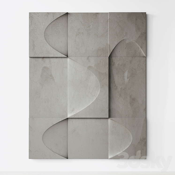 Abstract composition. Relief. Plateau. 15 3D Model