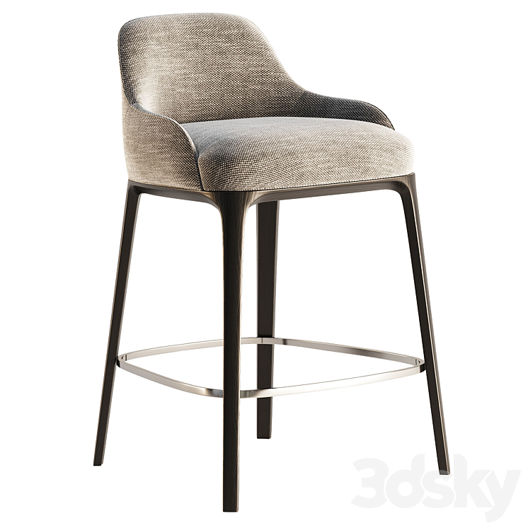 Sophie Bar Stool Minotti 3D Model Free