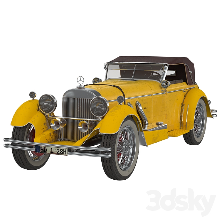 Mercedes 1928 3D Model