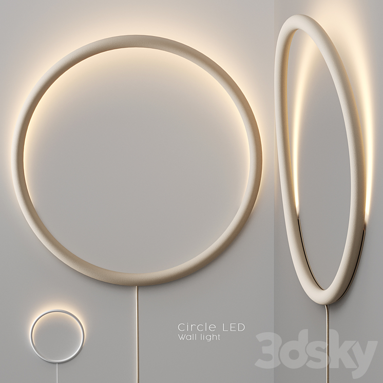 IKEA – VARMBLIXT Circle LED Wall light 3D Model