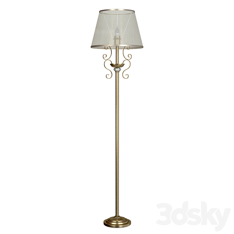 Floor lamp Driana FR2405-FL-01-BZ 3D Model