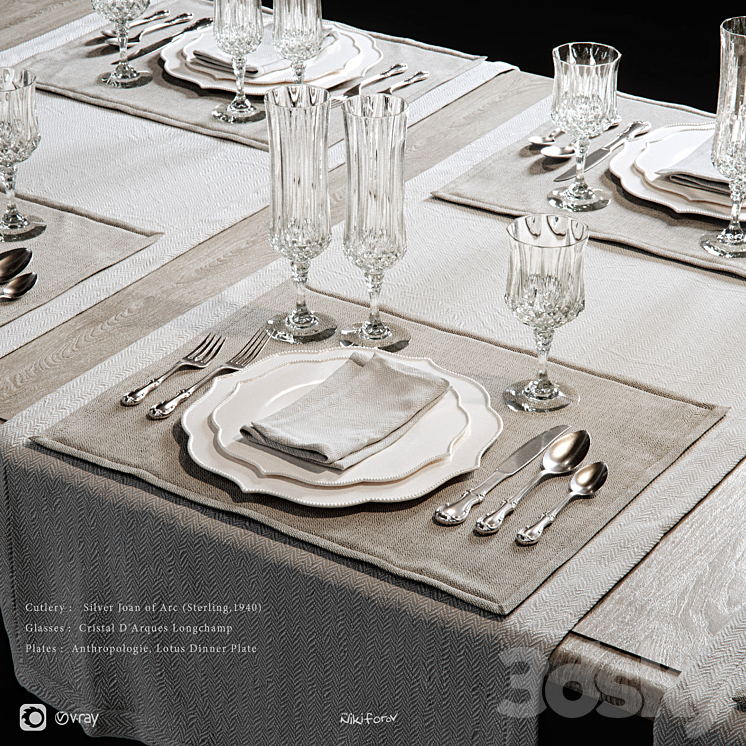 table appointments_Vol1 3D Model