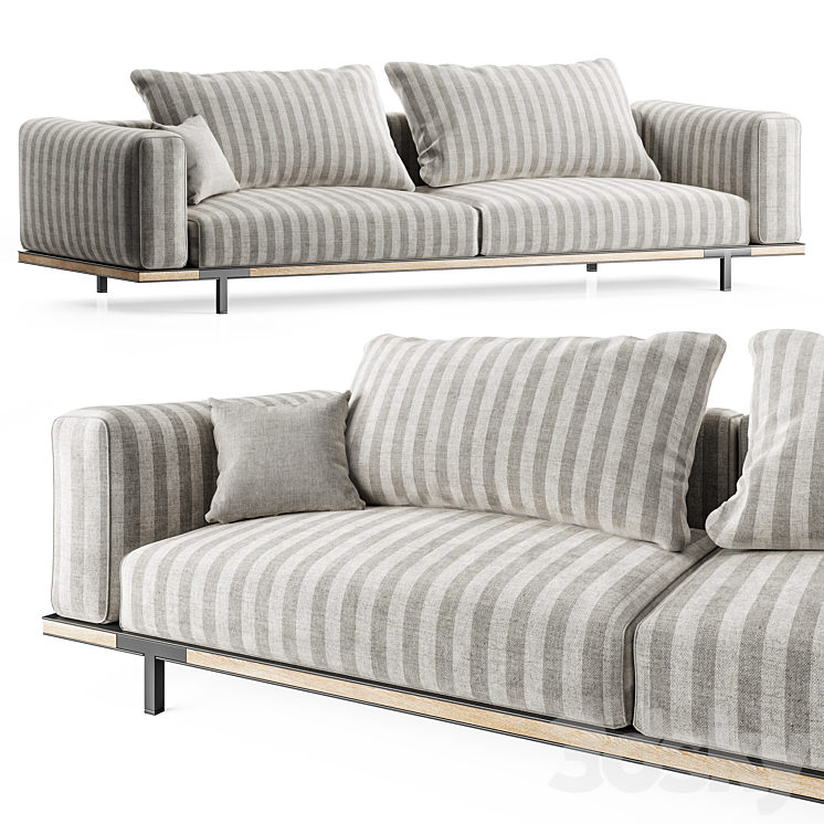 Garden sofa COSTIERA by Ethimo 3D Model Free