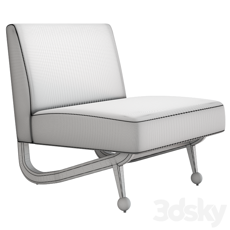 ANNELI SLIPPER CHAIR 3D Model