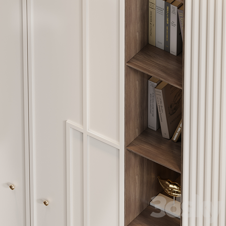 Neoclassical wardrobe 34 3D Model