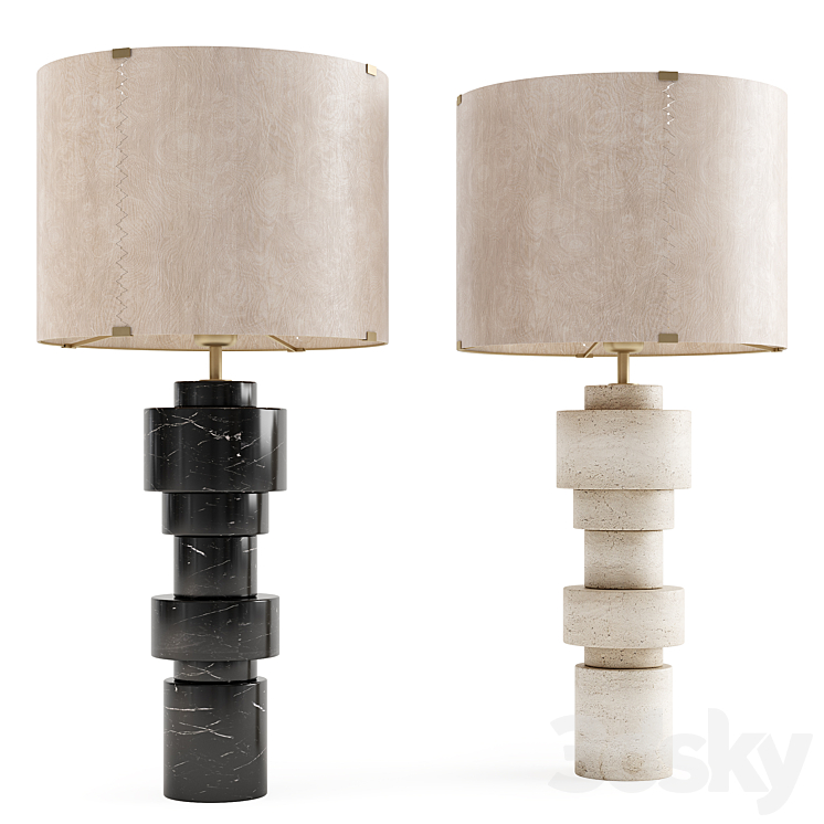 Ginger & Jagger Saturn Small Table Lamp 3D Model
