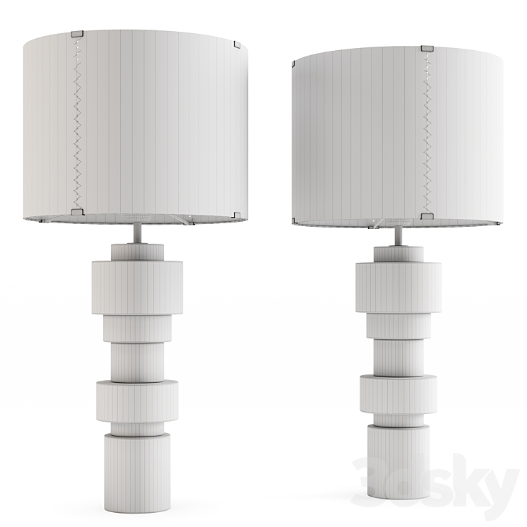 Ginger & Jagger Saturn Small Table Lamp 3D Model