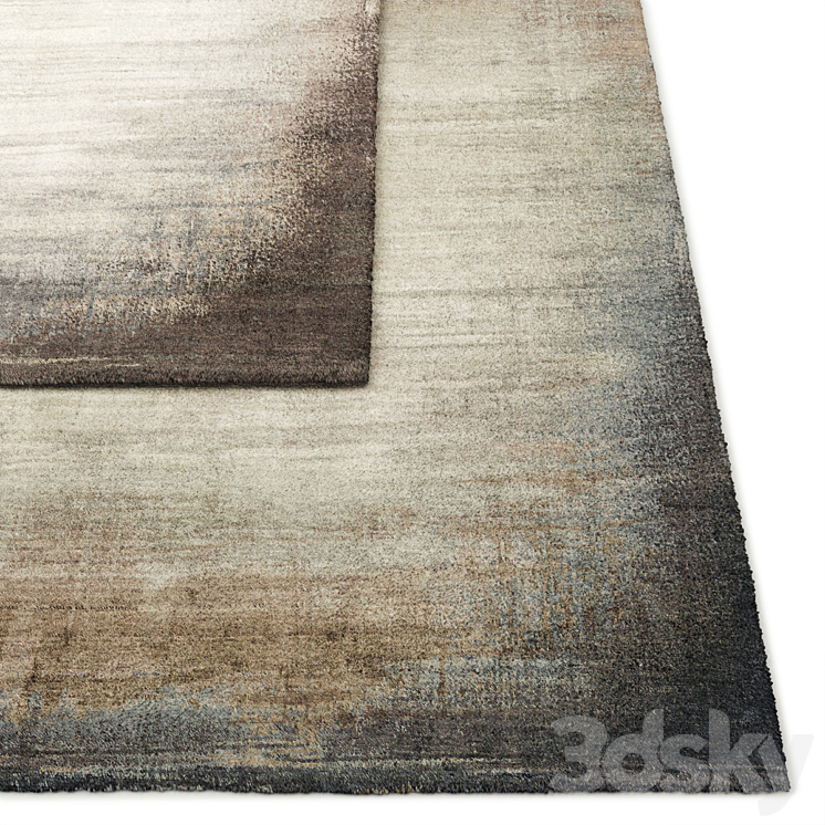 Nasrin Hand-Knotted Wool Rug Restoration Hardware 3DS Max - thumbnail 2