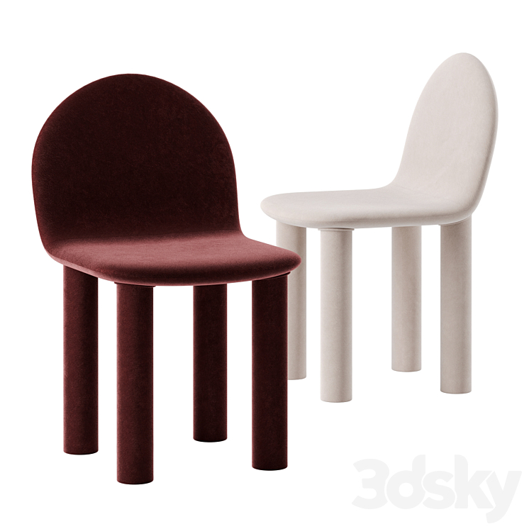 Arch chair by Sarah Ellison 3DS Max Model - thumbnail 1